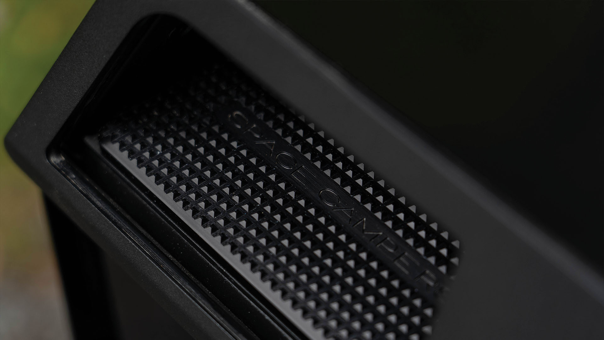 Traction plate that acts as a step up to The Cap's roof